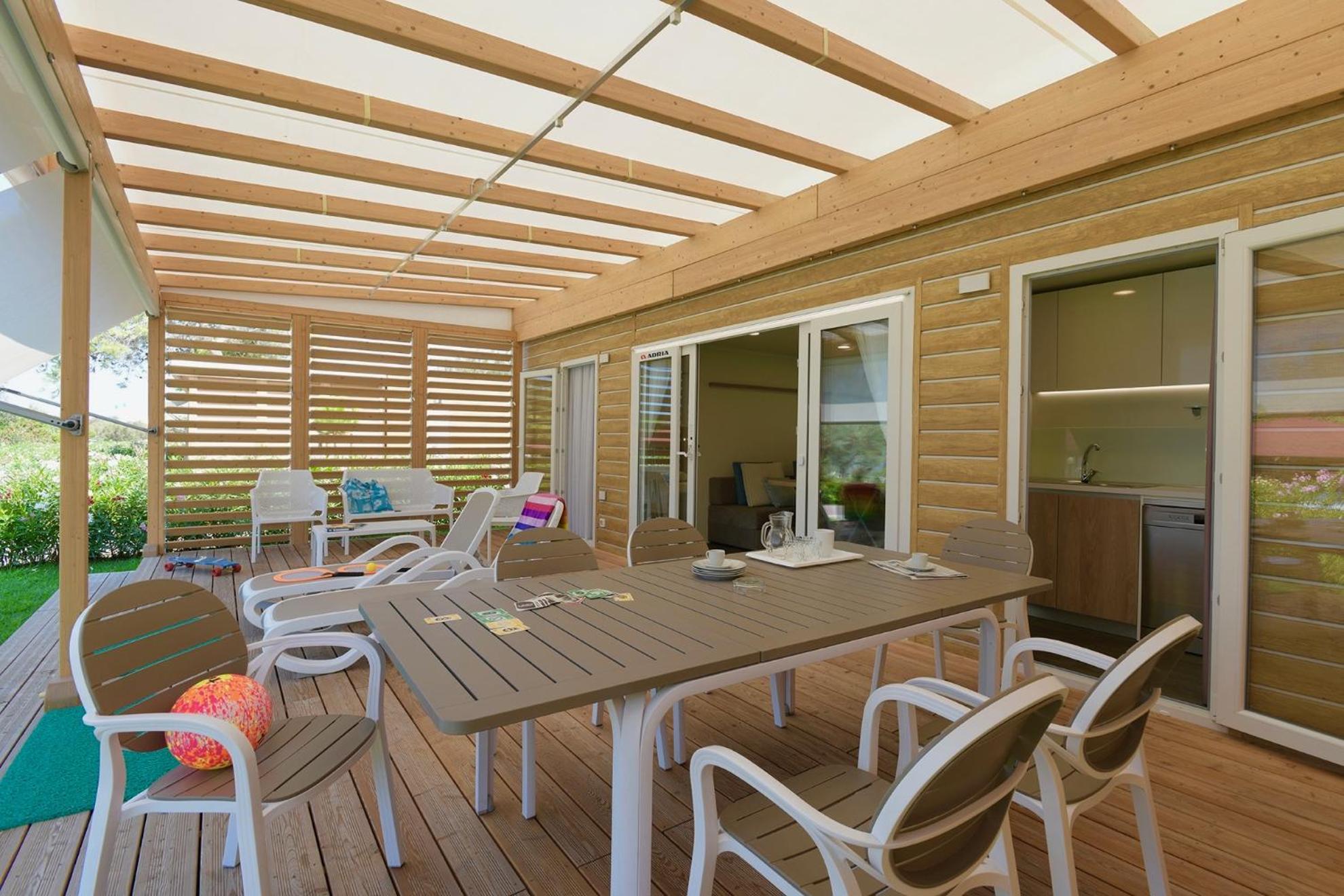 Isamar Holiday Village Ca Lino Bagian luar foto 3D rendering of a patio
